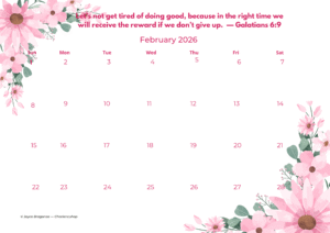 Year-Round Inspiration-12 Page-Faith Calendar 2026