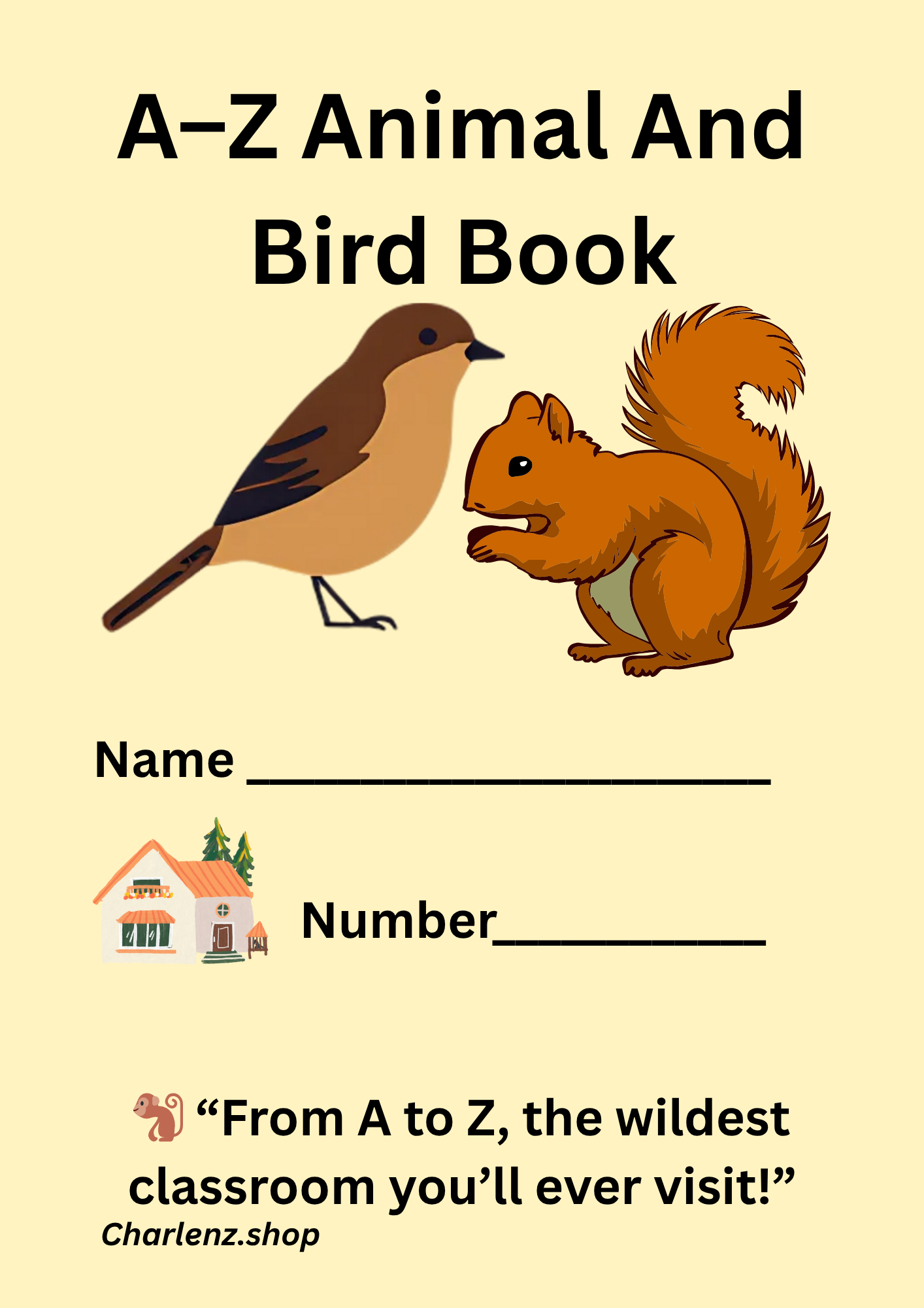 A-Z Attractive Animal And Bird Book For Kids (Ages 3-7) – Illustrated by Charlenz.shop