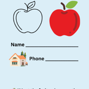 A-Z Attractive Fruit E-Book Kids 3-7 years