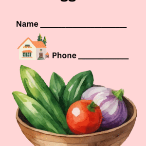 A-Z Attractive Veggies E-Book - 3-7 years