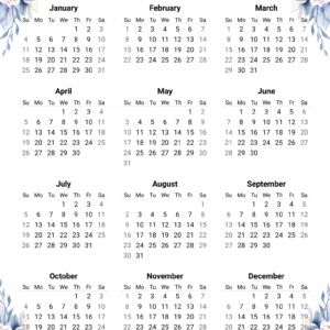 Blessed 2026 one-page calendar "Lord bless you" with blessing quote – Lord bless, protect and favor you throughout this year – printable wall art.