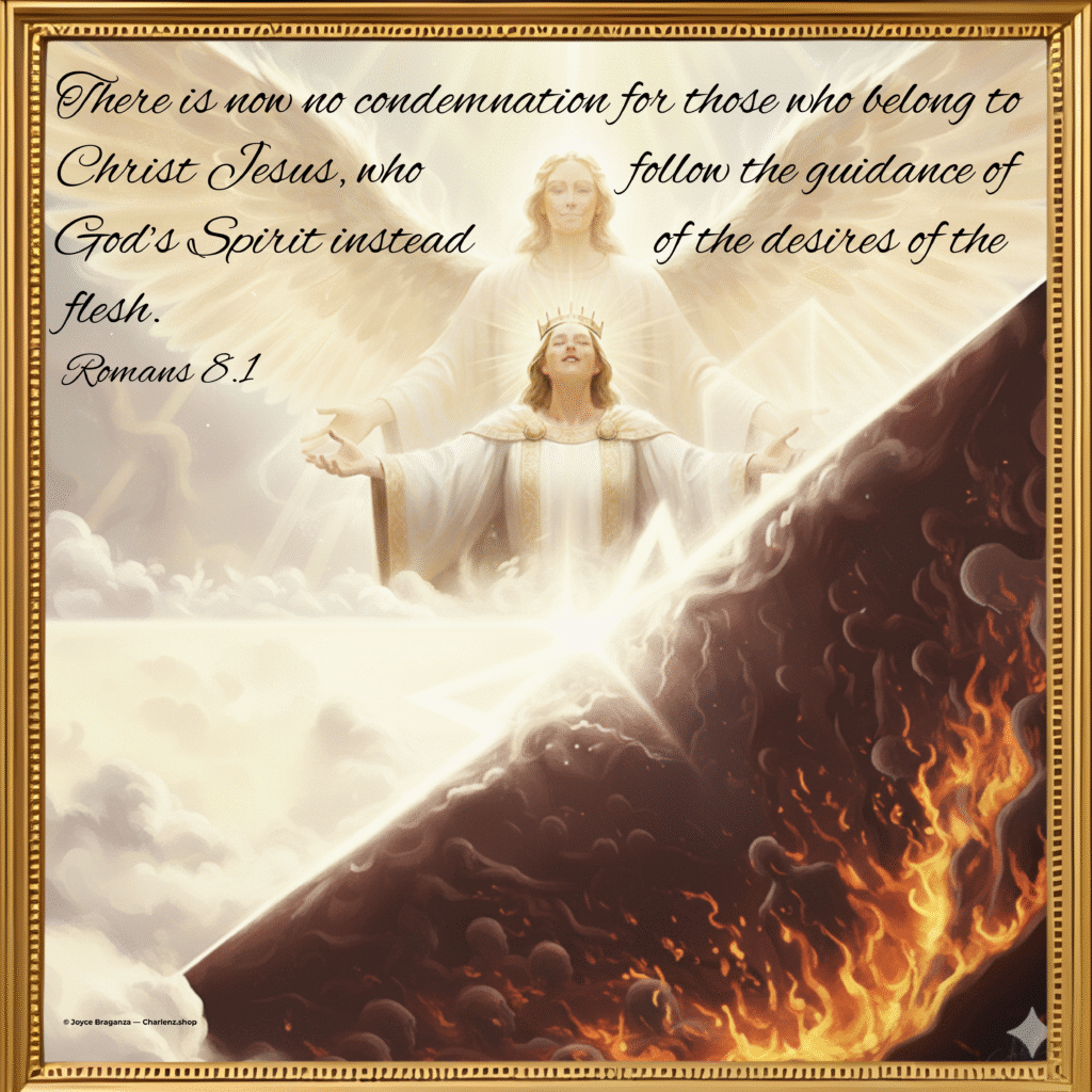 Romans 8:1 no condemnation Bible verse reflection