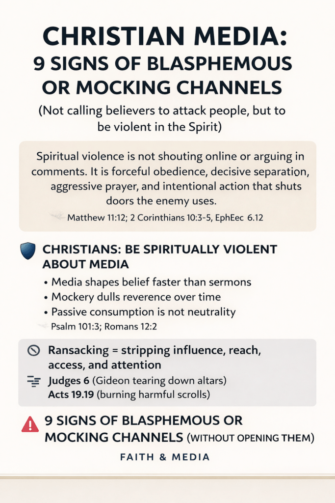 Blasphemous or Mocking Channels