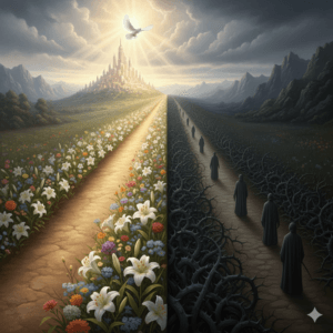 Choose Wisely Mt 7:13-14 Christian Art