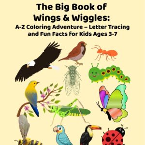 Book of Wings & Wiggles A-Z Color And Trace Ages 3-7