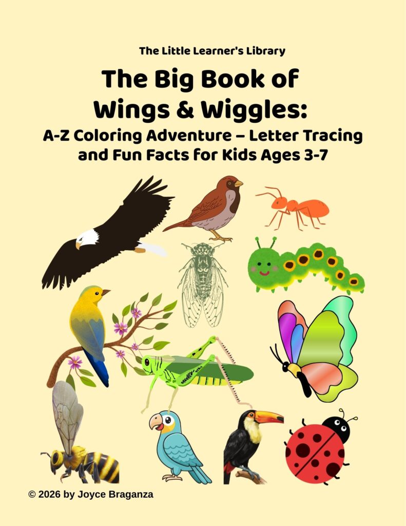 Book of Wings & Wiggles A-Z Color And Trace Ages 3-7