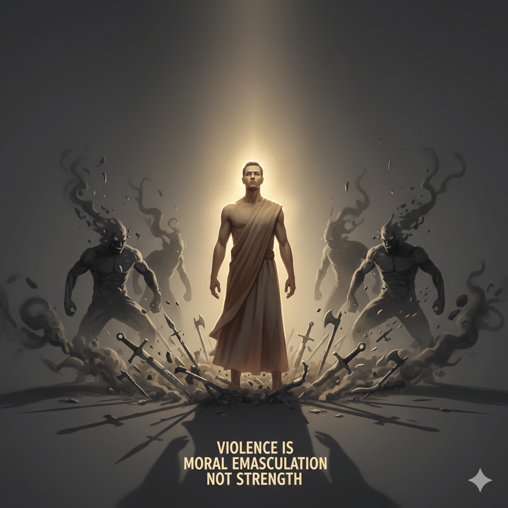 Violence Is Moral Emasculation Not Strength