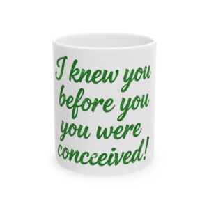 I Knew You Before You Were Conceived – Jeremiah 1:5 Scripture Coffee Mug – Christian Faith Gift – | Religious Faith