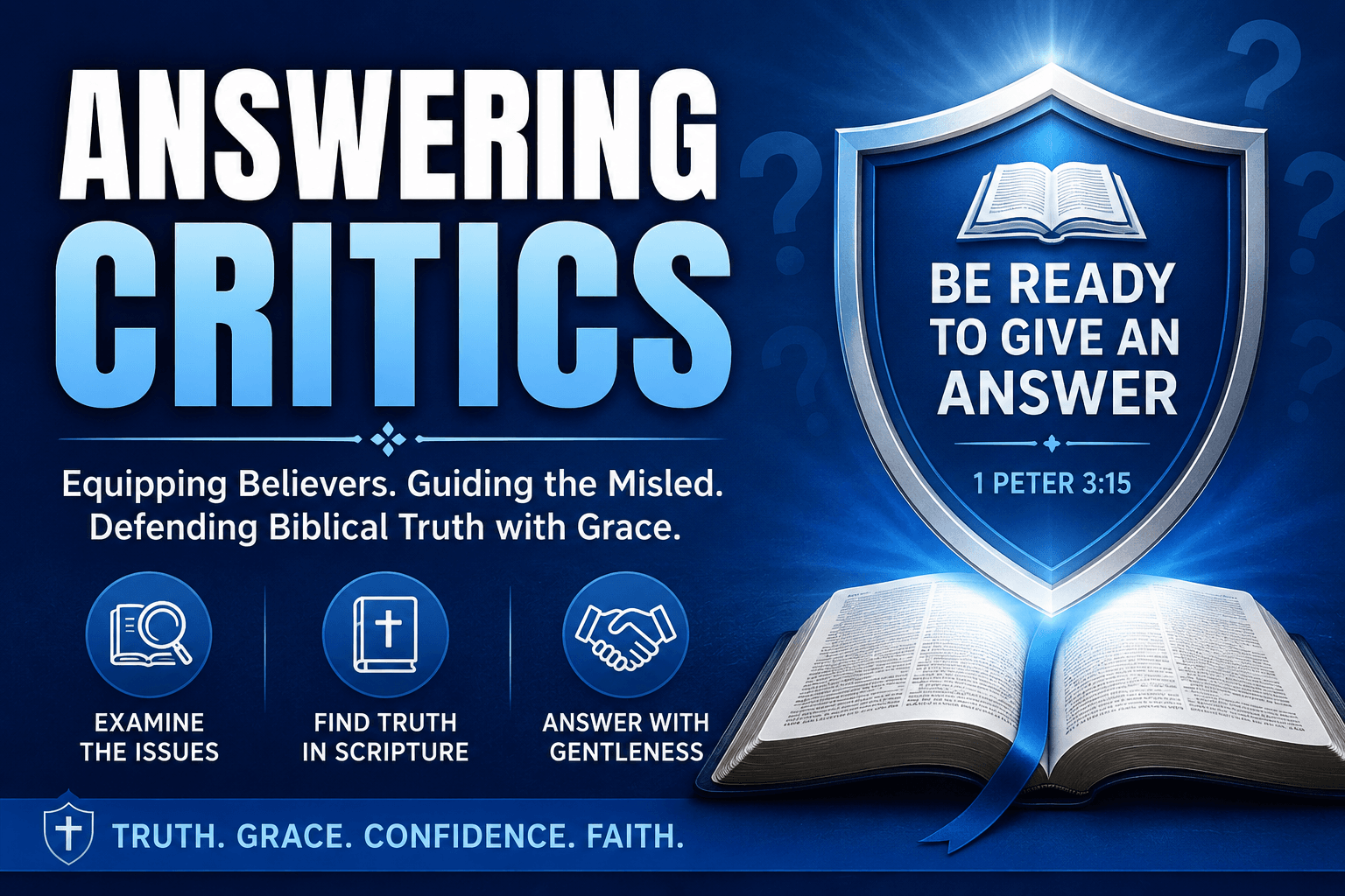 Answering Critics With Grace And Truth